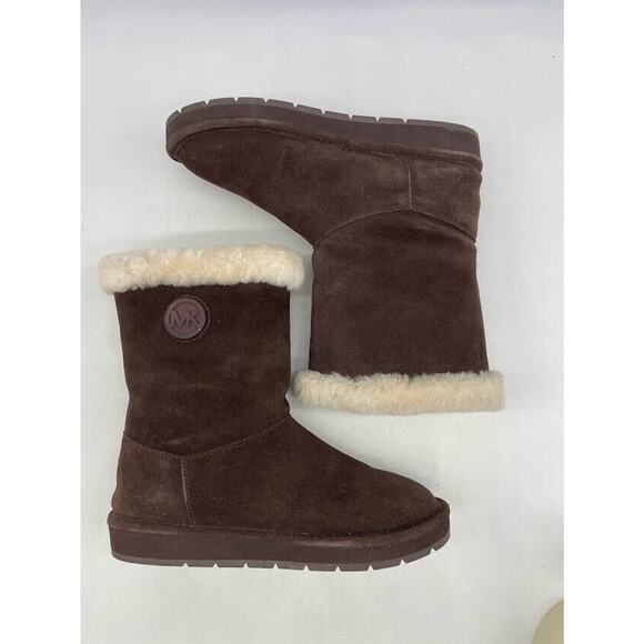 Michael Kors Women's Winter Mid Boot Round Toe Suede Boots Size 8M - Picture 8 of 12